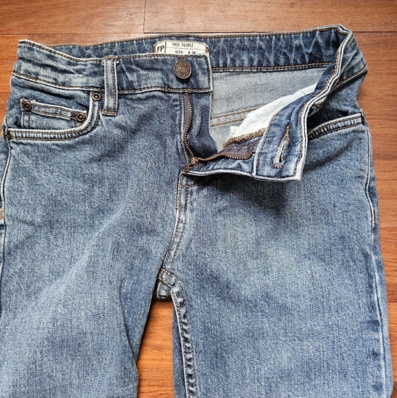 Free People Womens Flare Jeans Blue Size 24 - Picture 3 of 12